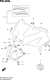 Fuel Tank Front Cover (Gsx-R1000rzl8 E03)