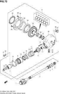 Propeller Shaft/Final Drive Gear (Vl1500bl4 E03)