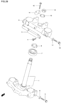 Steering Stem (Model T/V/W)