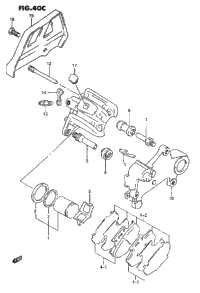 Rear Caliper (Model P/R/S)