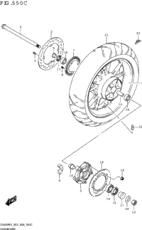 Rear Wheel (Dl650a)