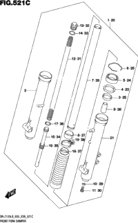 Front Fork Damper (Dr-Z125ll9 E28)