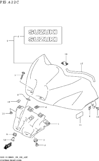 Fuel Tank Front Cover (Gsx-R1000a,Gsx-R1000ra:E33)