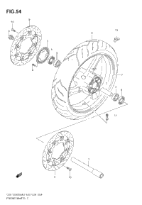 Front Wheel (Gsf1250sak7/Sak8/Sak9)
