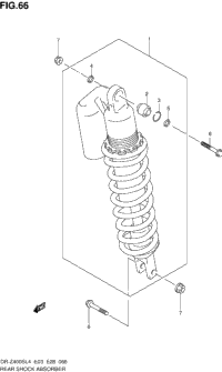 Rear Shock Absorber (Dr-Z400sl4 E28)