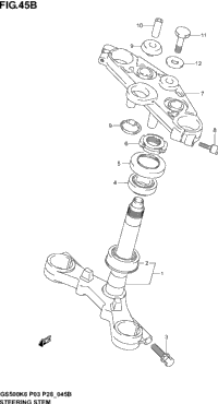 Steering Stem (Gs500fk4/K5/K6)