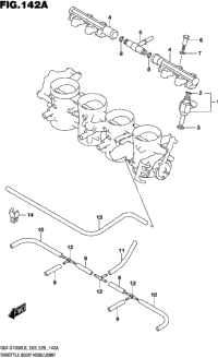 Throttle Body Hose/Joint (Gsx-S1000al8 E03)