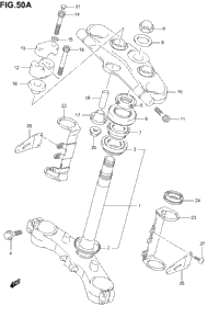 Steering Stem (Gsf1200k1/K2/K3)