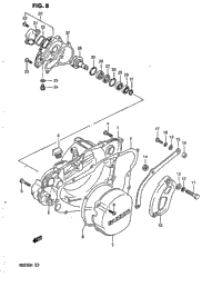 Crankcase Cover - Water Pump (Model H)