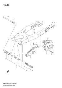 Rear Swinging Arm (Rm-Z450 K8/K9)