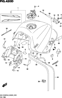 Fuel Tank Gsx-S1000fyal9 E03)