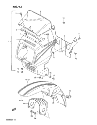 Cover Headlamp - Front Fender