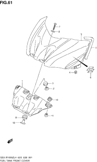 Fuel Tank Front Cover (Gsx-R1000zl4 E03)