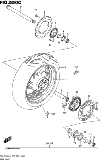 Rear Wheel (Gsx-S750zl8 E03)