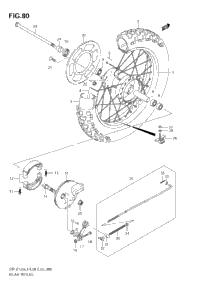 Rear Wheel (Dr-Z125l3 E33)