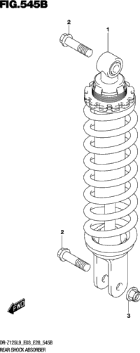 Rear Shock Absorber (Dr-Z125ll9 E03)