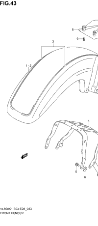 Front Fender (Model K1)
