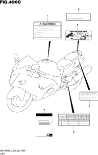 Label (Gsx1300ral5 E33)
