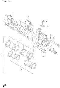 Front Caliper (Gsf1200sv/Sw/Sx/Sy)