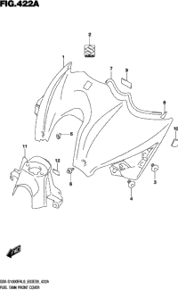 Fuel Tank Front Cover (Gsx-S1000fal9 E03)
