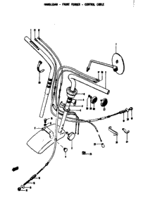 Handlebar - Front Fender - Control Cable