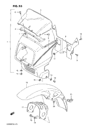 Headlamp Cover - Front Fender (Gs550ef/Eg)