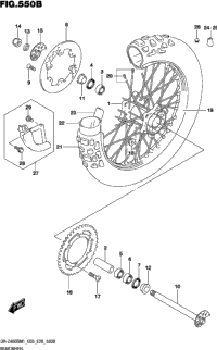 Rear Wheel (Dr-Z400s)