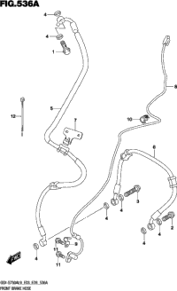 Front Brake Hose (Gsx-S750zl9 E03)