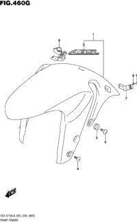 Front Fender (Gsx-S750azl8 E28)