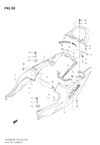 Seat Tail Cover (Sv1000k6) (Not For Us Market)