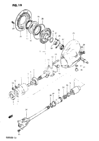 Propeller Shaft-Final Drive Gear