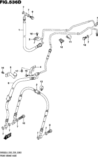 Front Brake Hose (Sv650al8 E33)