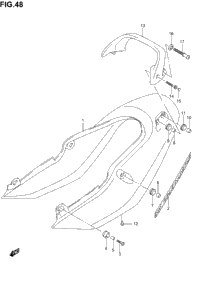 Seat Tail Cover (Gsf1200sk1)
