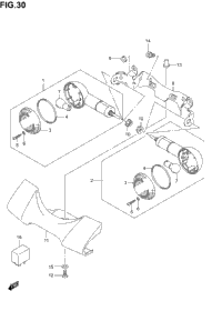 Turnsignal Front Lamp (Model K1/K2/K3)
