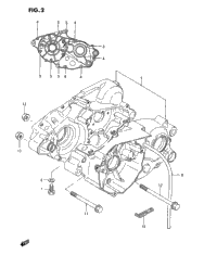 Crankcase (Model G/H/J)