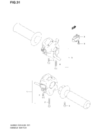 Handle Switch (Sv650x/Y/K1/K2)