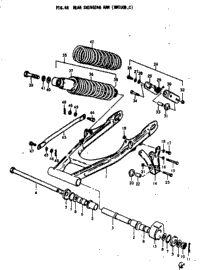 Rear Swinging Arm (Rm100b