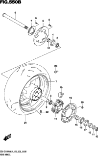 Rear Wheel (Gsx-S1000al9 E28)