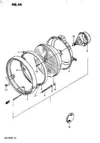 Headlamp (Gs1100ez/Ed)