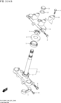 Steering Stem (Dr-Z125l:E33)