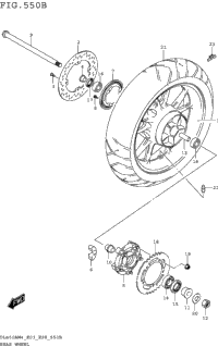 Rear Wheel (Dl650am4 E28)