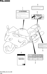 Label (Gsx1300ral6 E33)