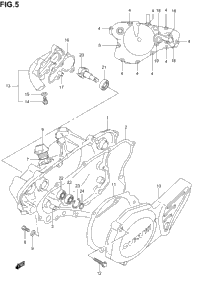 Crankcase Cover- Water Pump