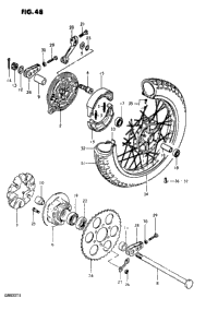 Rear Wheel (Gn400xt