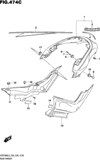 Rear Fender (Vzr1800bzl8 E03) (Jru)