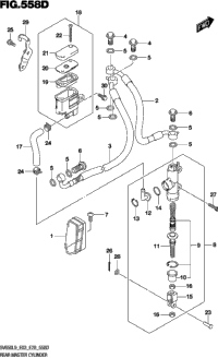 Rear Master Cylinder (Sv650al9 E33)