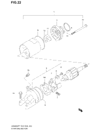 Starting Motor (Model W/X/Y)