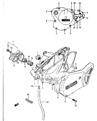 Crankcase Cover - Water Pump (Model G/H/J)