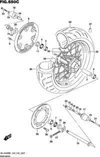 Rear Wheel (Dr-Z400sm)