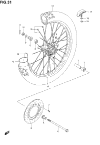 Front Wheel (Rm85k2/K3/K4)